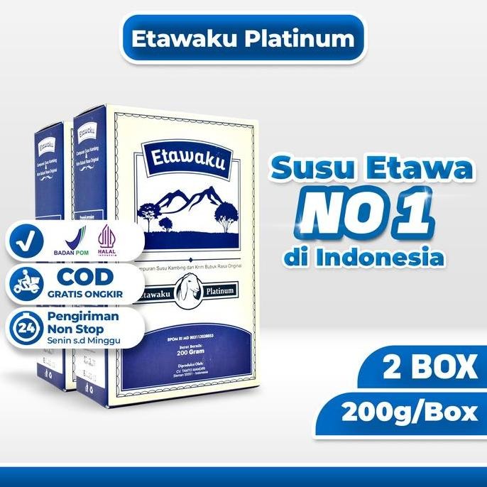 

Etawaku Platinum Susu Kambing Etawa Jaga Kesehatan Tulang & Pernapasan