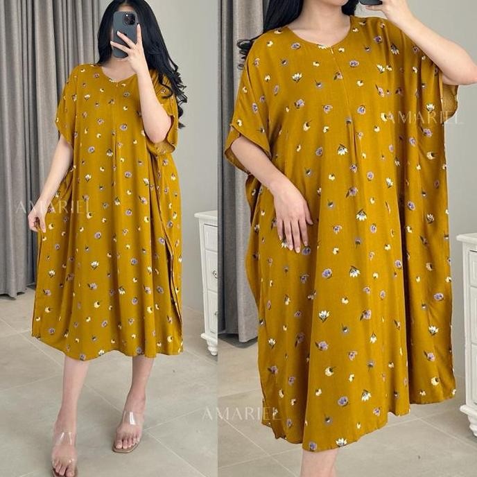 Amariel Lusy Dress Daster Lowo Jumbo Bigsize Nyaman Bumil Busui Friendly Co
