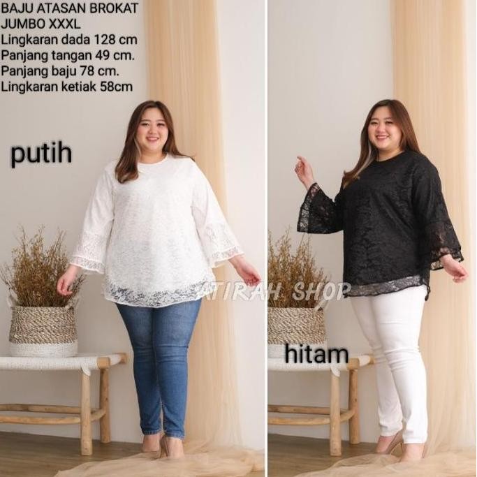 Baju Brokat Jumbo Wanita Ld120 Ld130 Ld140