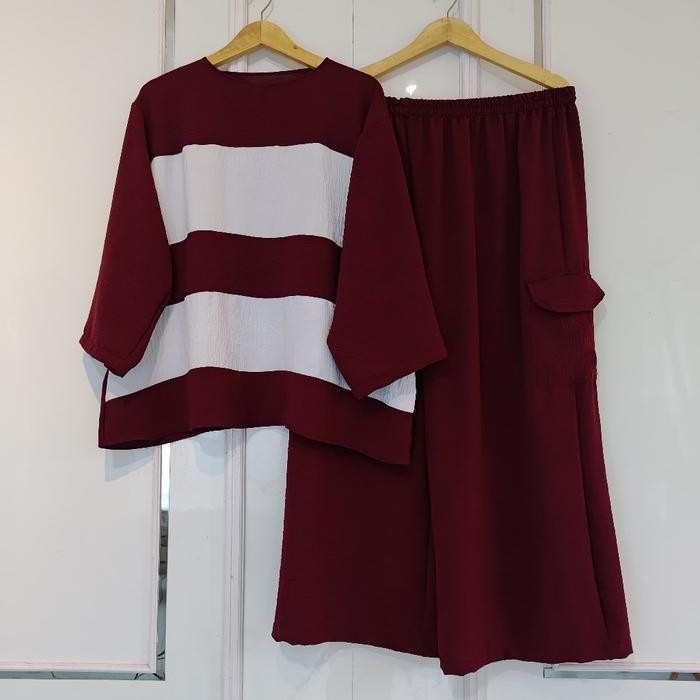 Diana Set Cargo Jumbo Ld 140 Setelan Crinkle Ld 140