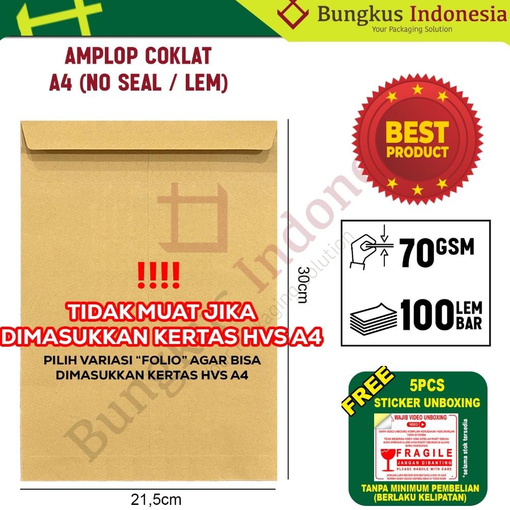 

JH8 Amplop Coklat A-4 Zibiz / Amplop ukuran A4