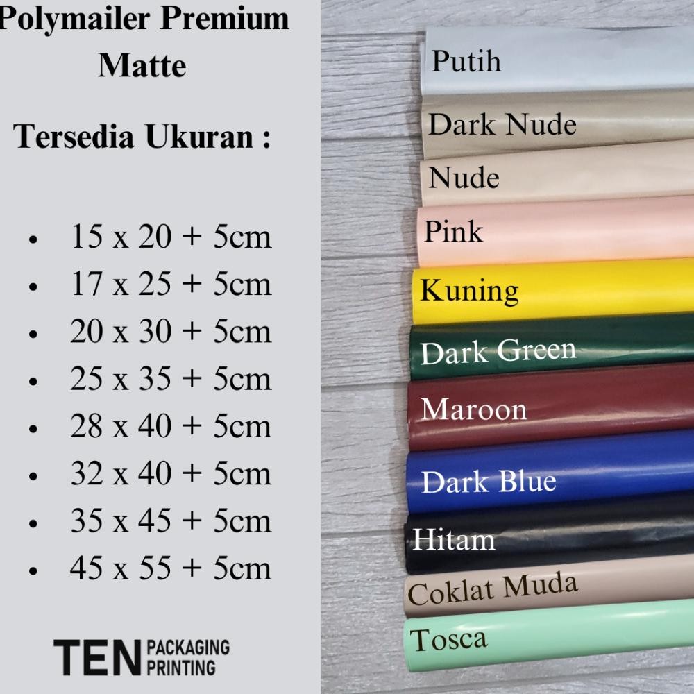

JH8 [32x45] 100LEMBAR PLASTIK POLYMAILER PACKING OLSHOP TERMURAH / Polymailer Matte Glossy Eco Friendly