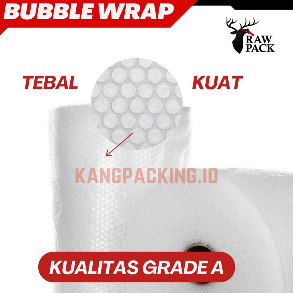 

JH8 Bubble Wrap roll 50 Meter X 40 Cm kuat tebal (Hitam & Bening)