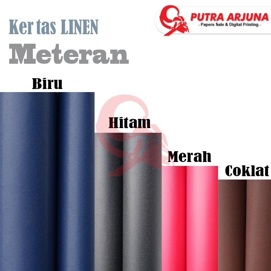 

JH8 KERTAS LINEN METERAN, LEBAR 120 cm x 1 METER