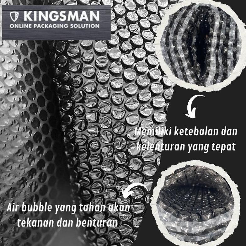 

JH8 Bubble Wrap Roll Core Kingsman 3kg PREMIUM Murah Bening & Hitam 20cm 25cm 30cm 40cm 50cm 60cm 80cm x Panjang 50 Meter - Bubble Potong Plastik Packing