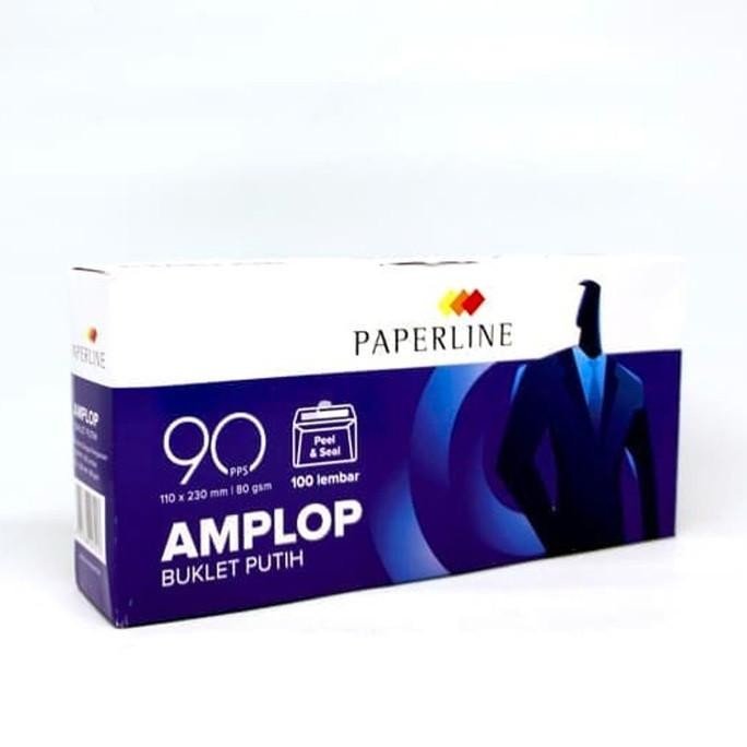 

JH8 Amplop Kertas Putih PAPERLINE PPS 90 - 11 x 23 cm / Envelope ukuran 110 mm X 230 mm ( 100 Pcs )