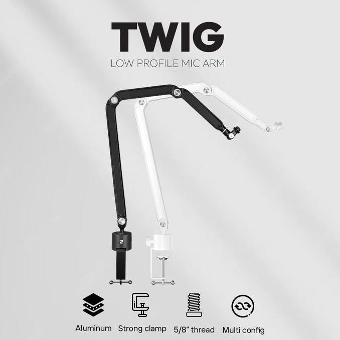 Noir Twig Low Profile Mic Arm With Alumunium For Noir Voix Microphone Co