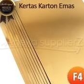 

JH8 Kertas Karton Emas Gold- F4 (21.5x33cm) (11 lbr)