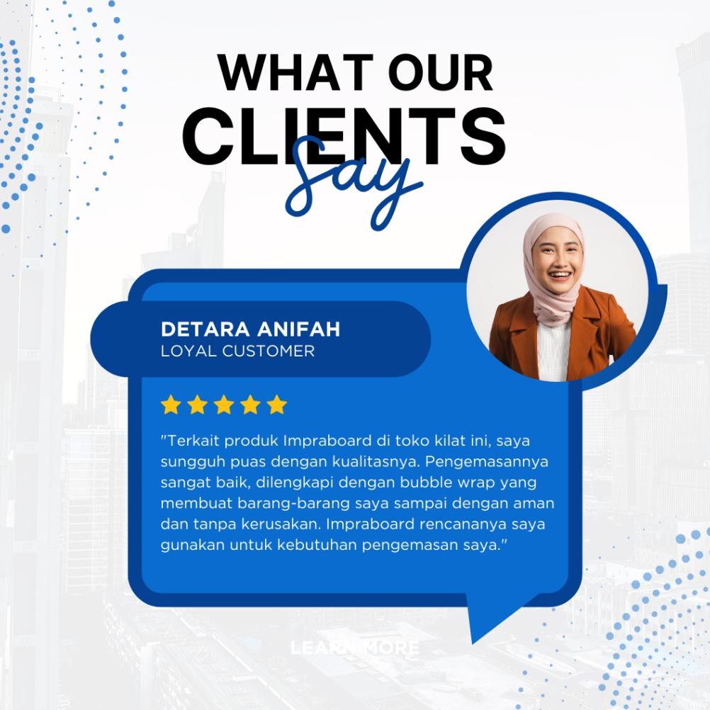 

JH8 Kilat Impraboard PP Corrugated Infraboard Tebal 3mm Ukuran 75x100cm