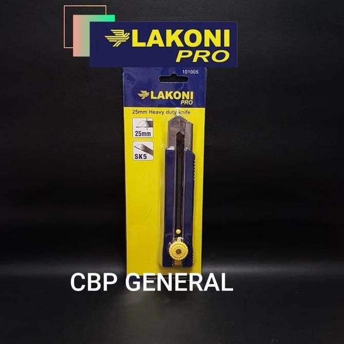 

ready !!! Lakoni Pro Pisau Cutter 25mm / Heavy Duty Knife 25mm 101005