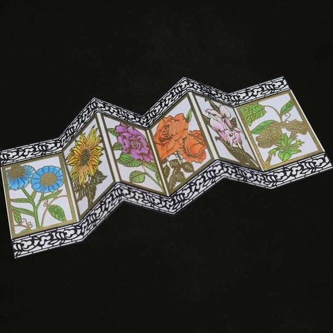 

ready !!! Cutting Dies - 4 IN 1 Flower Pattern Background