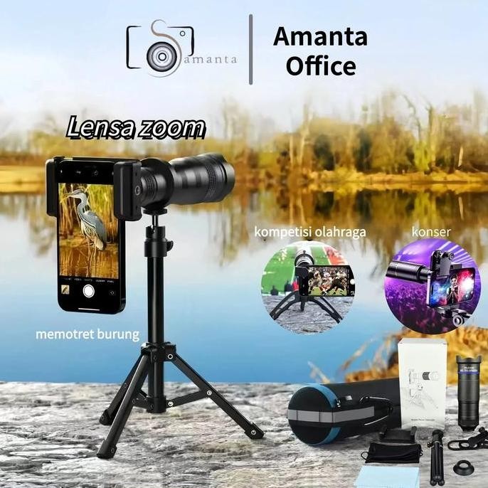 [Cod]Amanta Lensa Zoom Lens Kamera Tele Zoom Hp / Lensa Kamera Hp / Lensa Apexel 18X/25X/36X Zoom / 