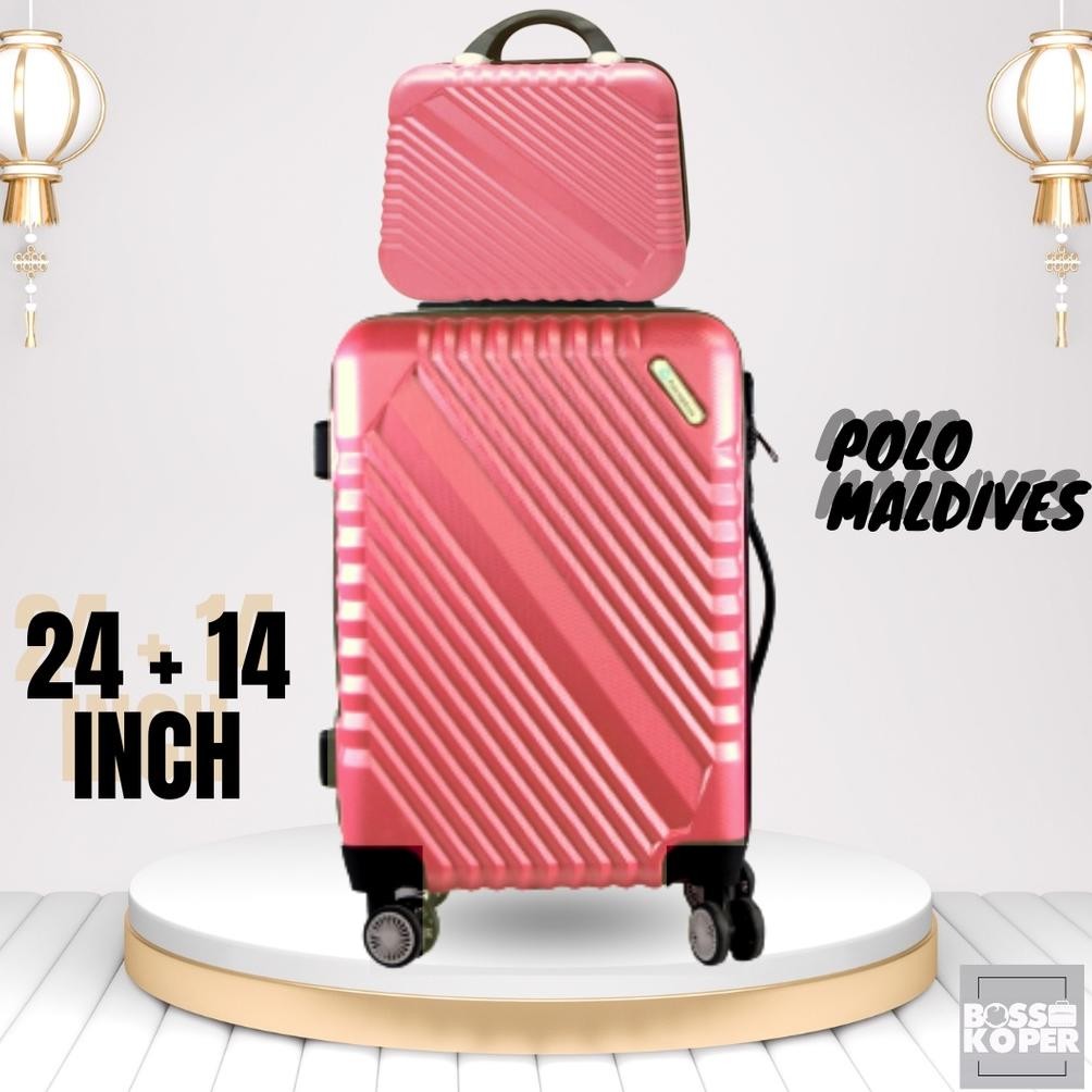 Koper 24 inch Polo ukuran bagasi-koper polo-koper travel-tas koper-tas travel-koper murah-koper fibe