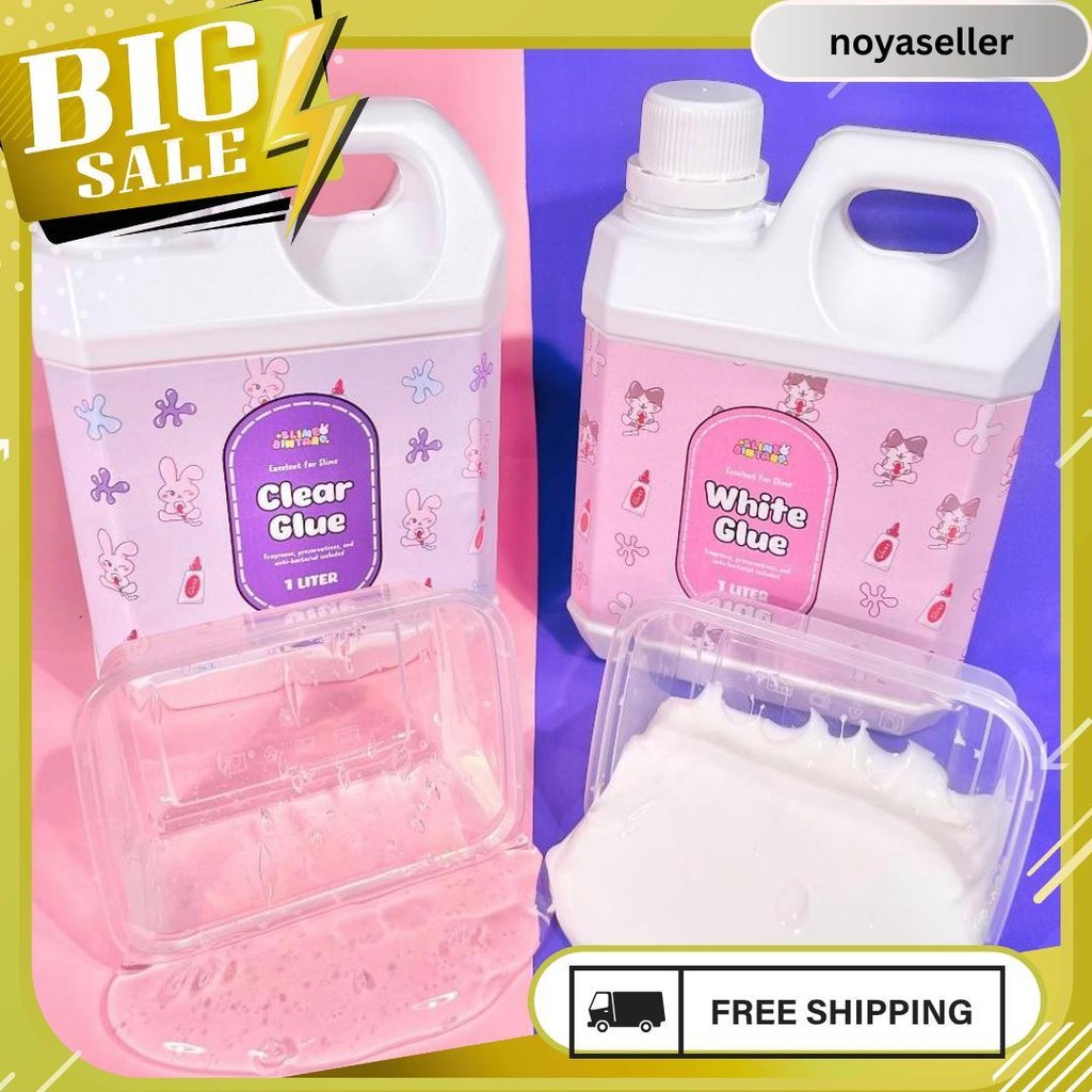 

Magic Glue By Slime Bintaro || Clear Glue || White Glue || White Glue Dan Clear Glue Termurah || Clear Glue Dan White Glue 1 Liter || Clear Slime Lem Bening || White Glue Lem Putih || Lem Untuk Slime Gratis Ongkir