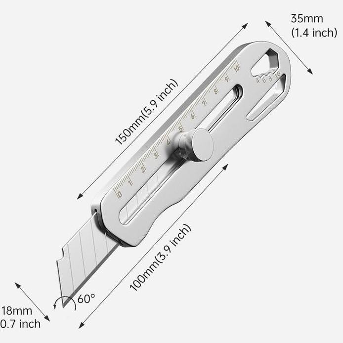 

ready !!! TK-30 Cutter Besi Stainless Cutter Pisau Besar 18mm Pisau Set Cutter Pisau Pemotong Kertas Serbaguna