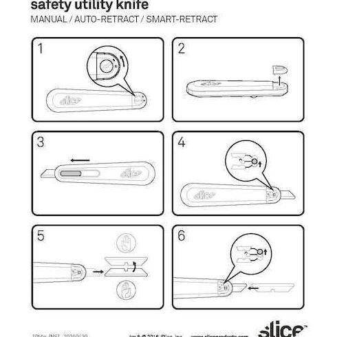 

ready !!! slice Smart Utility Cutter Knife 10558