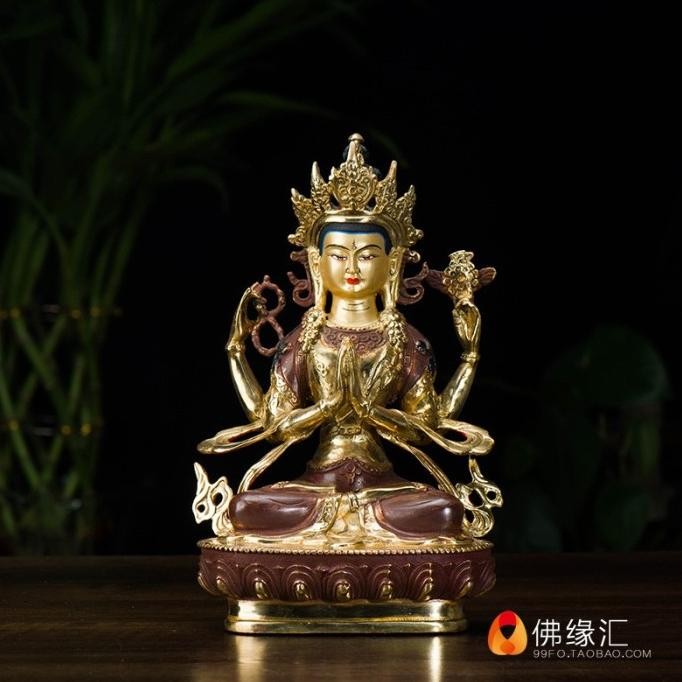 Keuangan Buddha Buddha Tibet 7-inci tiruan rumah tangga Nepal