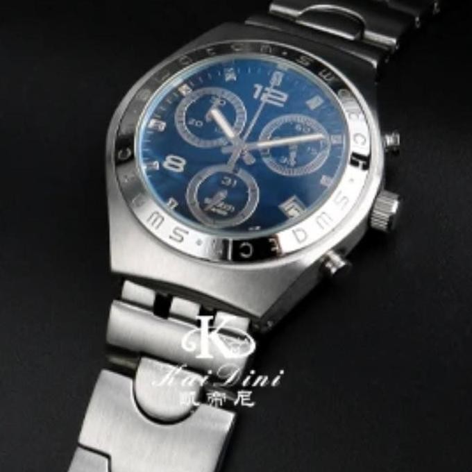 new  Tali Jam Tangan Rantai Untuk Swatch Irony Bracelet Solid Stainless Ukuran 17mm 19mm 23mm