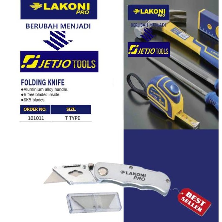 

ready !!! Pisau Cutter / Folding Knife Lakoni Pro