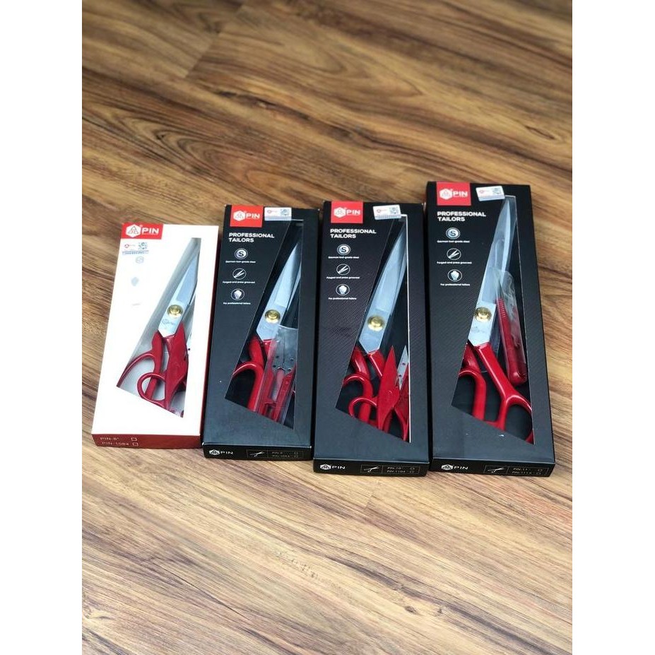 

ready !!! Gunting Potong Bahan Kain Gunting Pin Merah 1094 1194 High QualitY