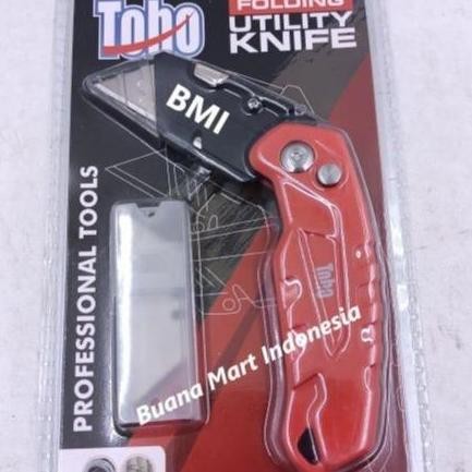 

ready !!! Cutter TOHO Folding Utility Knife | Pisau Lipat | Cutter Gipsum