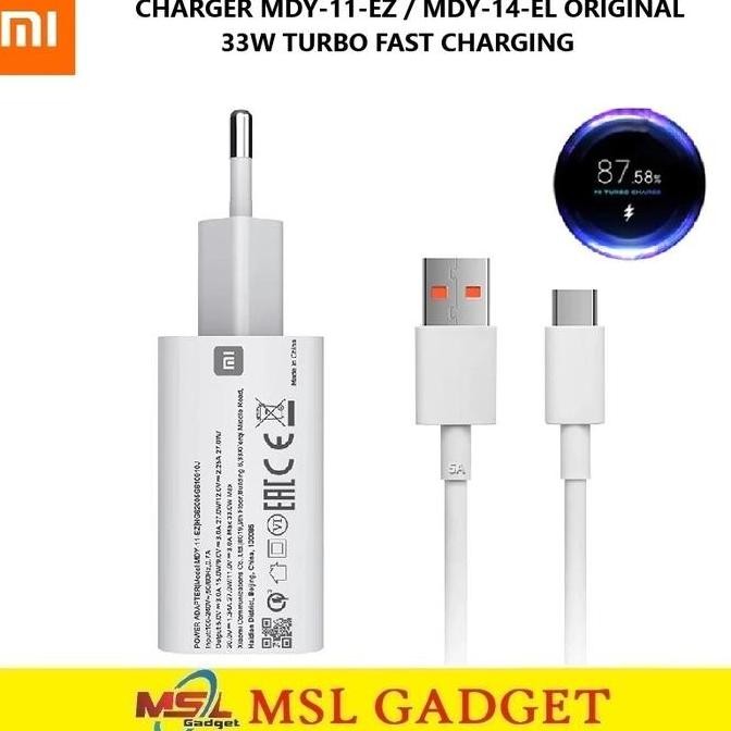 Charger Xiaomi 33W Mdy-11-Ez / Mdy-14-El Turbo Fast Charging Original