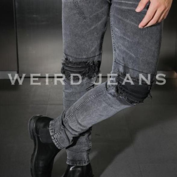 Weird Jeans - Thunder Black - Celana Jeans Pria Denim Slim Fit