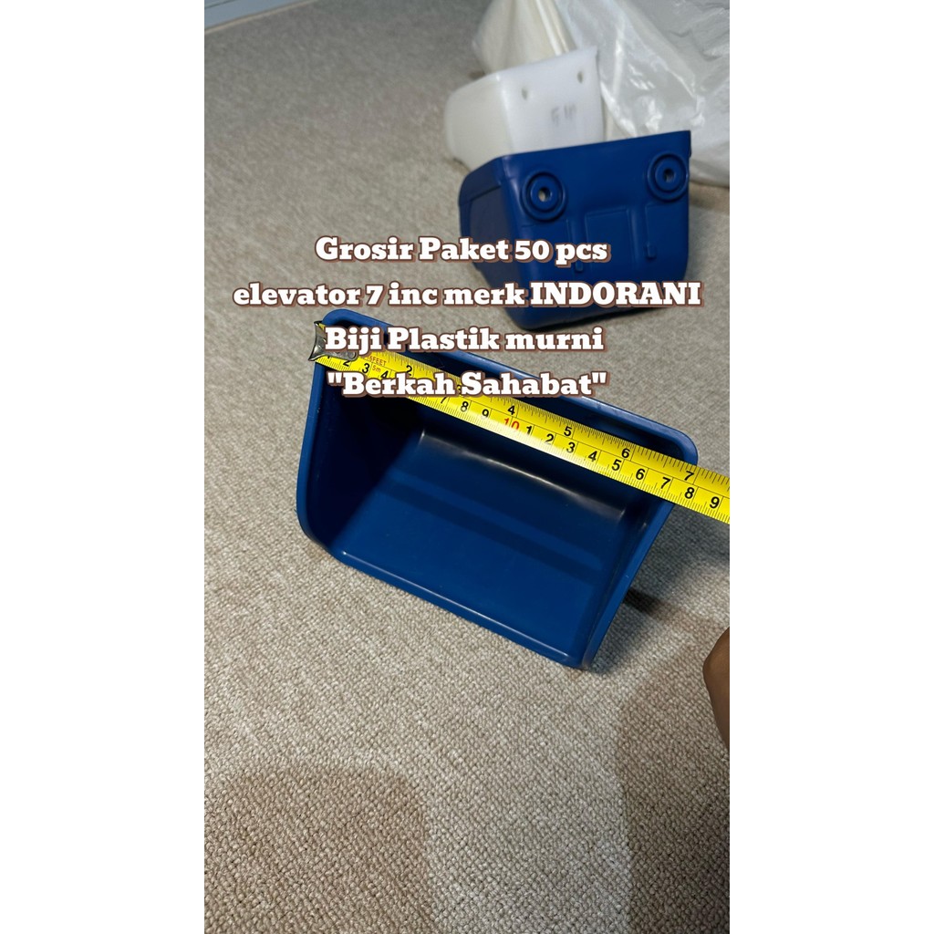 Grosir Paket 50 Pcs Bucket elevator 7 inc merk Indotani Bahan HDPE Biji Plastik Murni