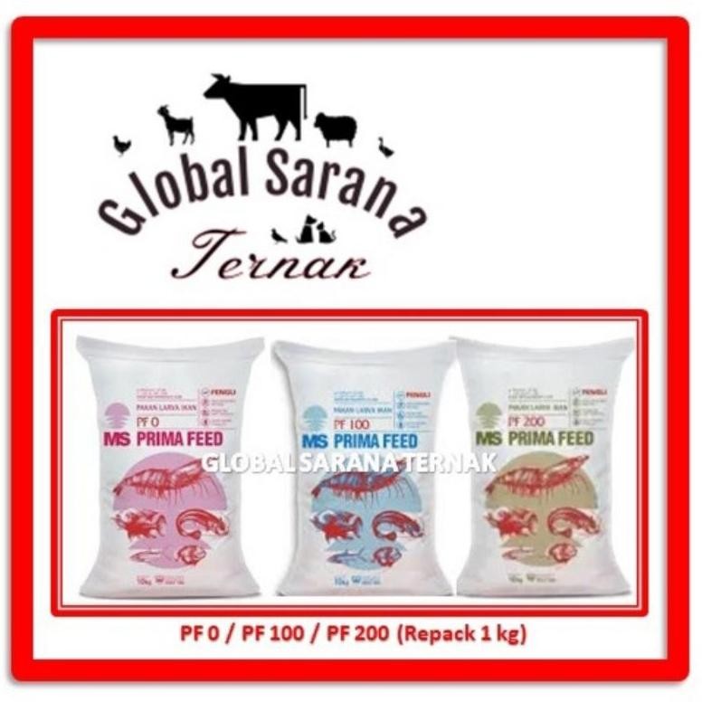 Pakan Pelet Makanan Larva Benih Ikan / Udang (PF0/ PF100/ PF200 PRIMA FEED) Repack 1 kg AST