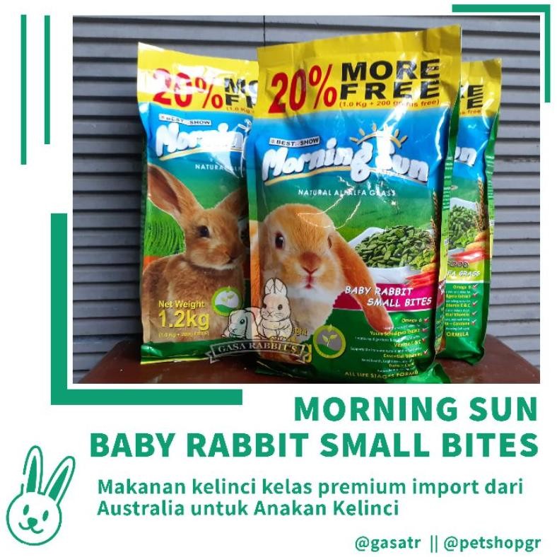 PELET KELINCI MORNING SUN BABY - MORNING SUN RABBIT FOOD - PELET MORNING SUN RABBIT - PELET ANAKAN K