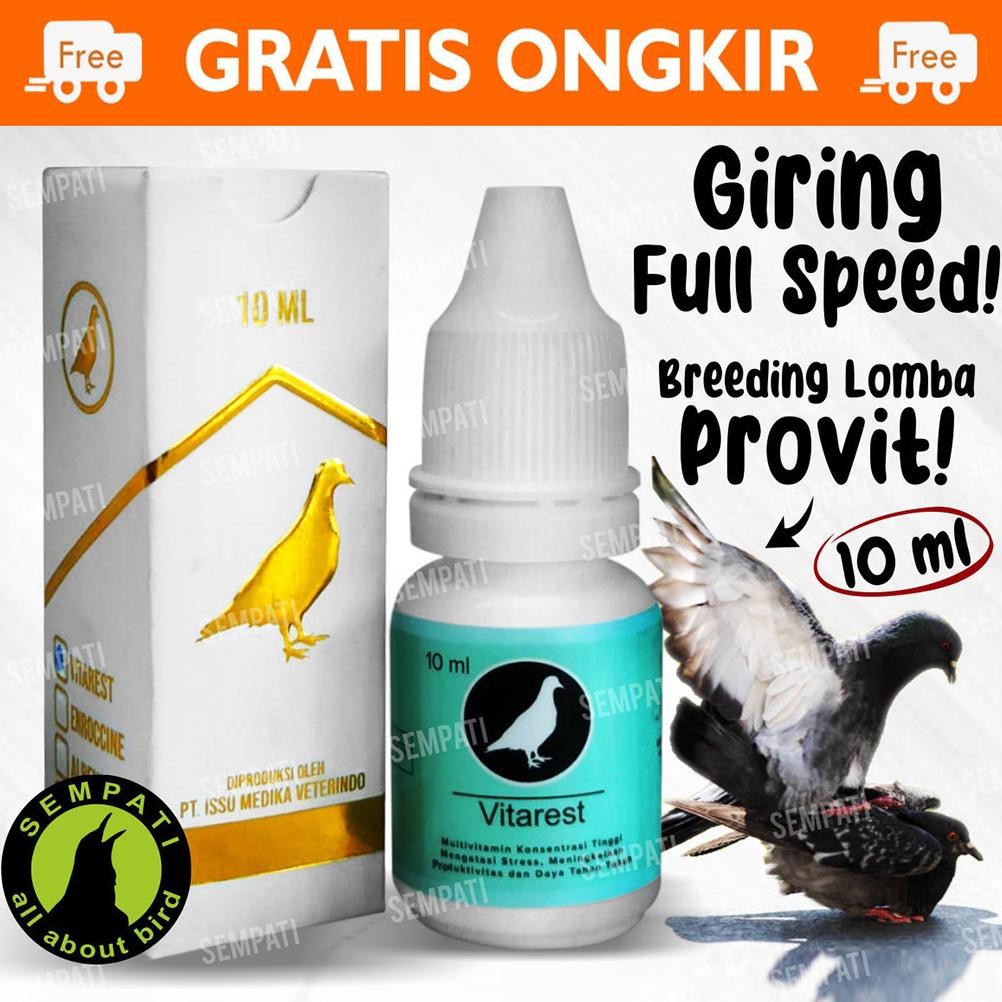 SEMPATI VITAREST MULTIVITAMIN BURUNG MERPATI VITAMIN SUPLEMENT JAMU MERPATI OBAT PRODUKTIFITAS STAMI