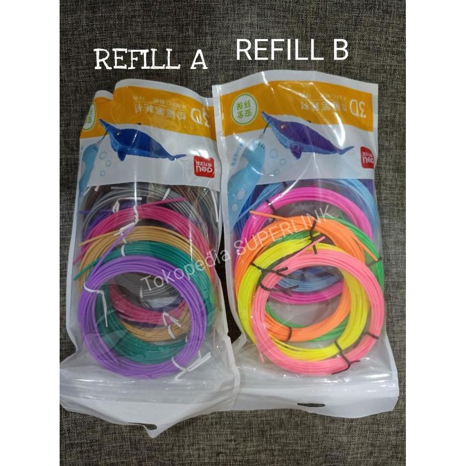 

Deli DIY 3D Drawing Printing Pen Kids Toys Mainan Anak Kreativitas PM