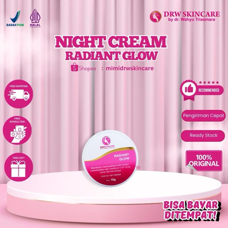 @DRW SKINCARE Mencerahkan ORIGINAL BPOM Cream Malam Radiant