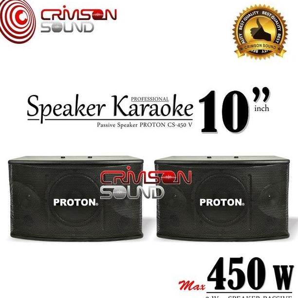 Speaker Pasif Karaoke 2 Wayy 10 Inch Cs450 Proton