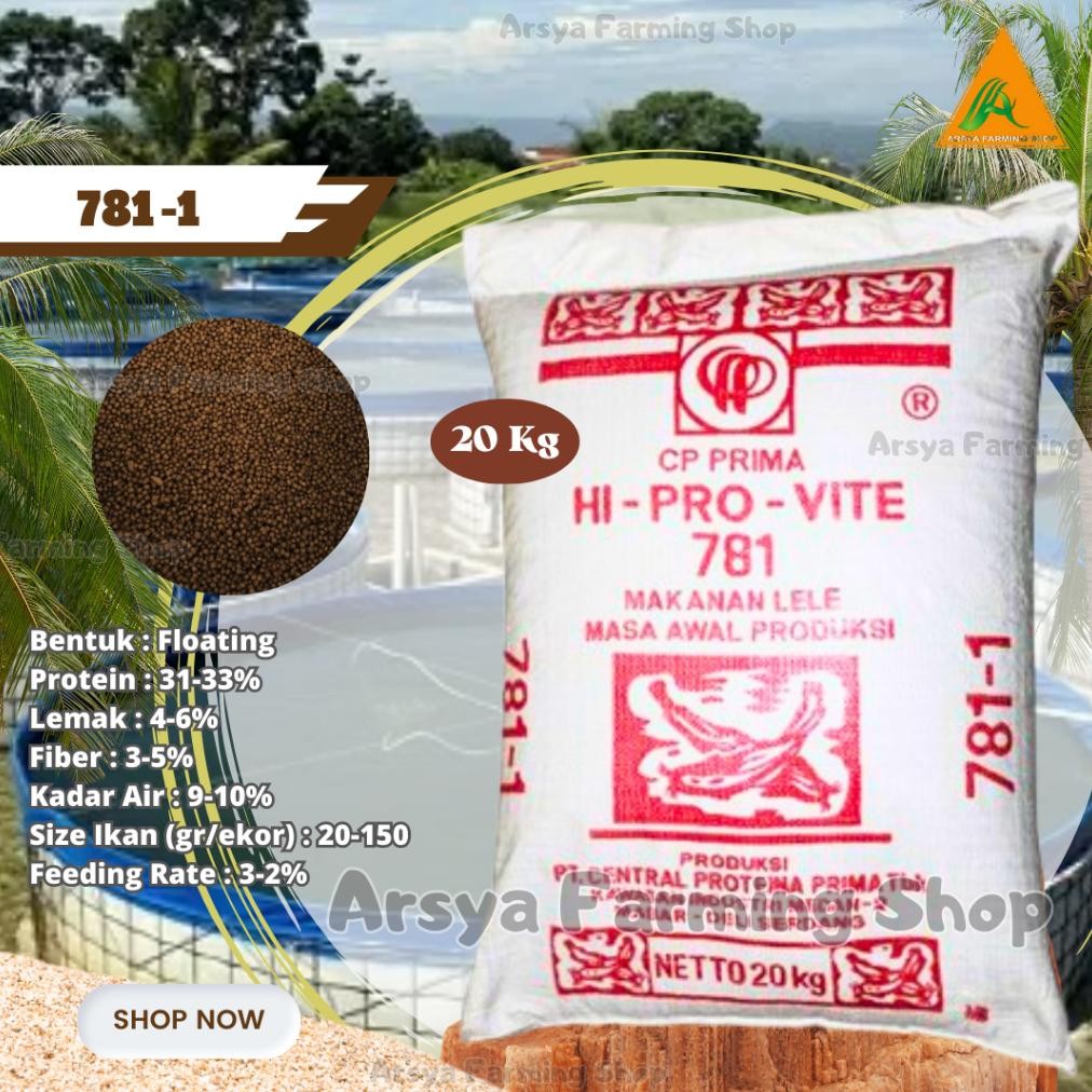 1Karung Pakan Ikan Lele Hi-Pro-Vite 781 AST