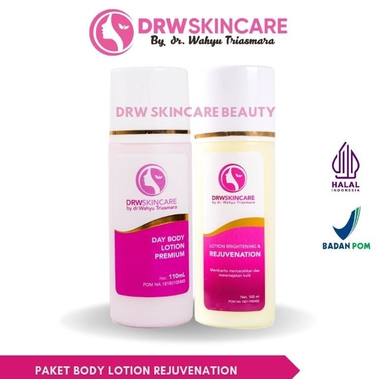 DRW Skincare Paket Hb Pemutih Siang & malam Brightening Rejuvenation & Yellow+Licorice By dr. Wahyu 