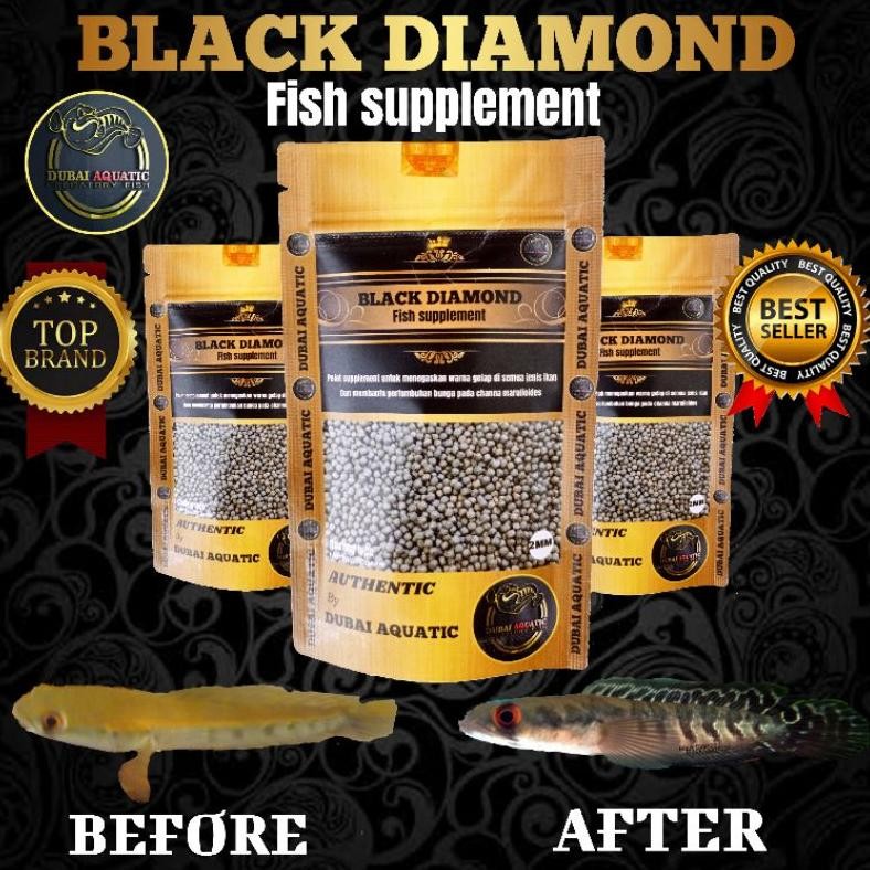 Makanan ikan pelet ikan black diamond  mempertegas bar menaikan bunga pada maru dll AST