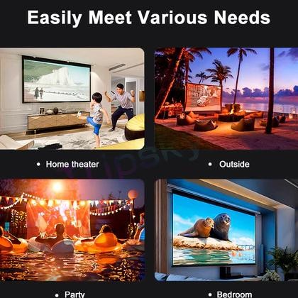 Tripsky YG300 Proyektor mini LED Portable Projector Mini Proyektor