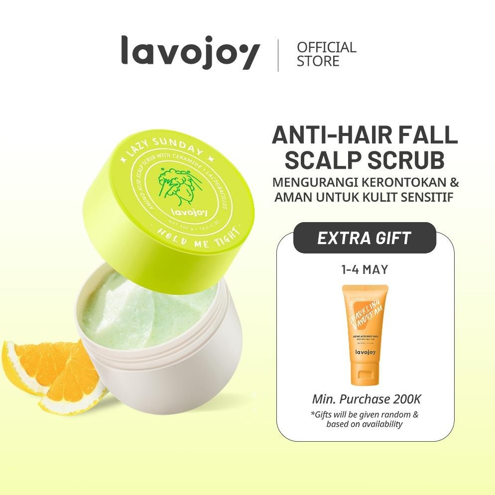 LVJ lavojoy Hold Me Tight Scalp Scrub Lazy Sunday |  0% Silicone |  Amino Acid |  Ceramides |  Sea S