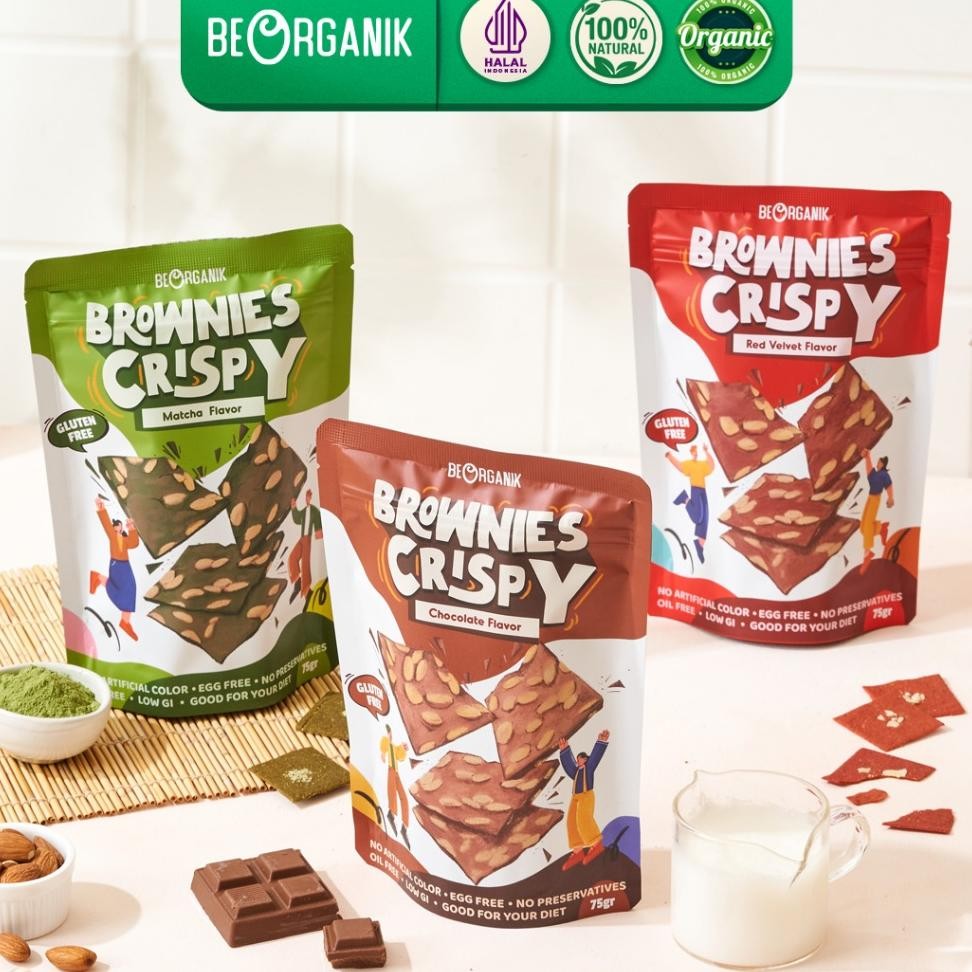 

Brownies Crispy Beorganik Vegan Gluten Free All Variant 75Gr