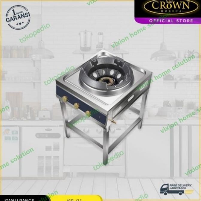 Murah Crown Horeca Ks01 Kwali Range High Pressure 1 Burner Ks-01