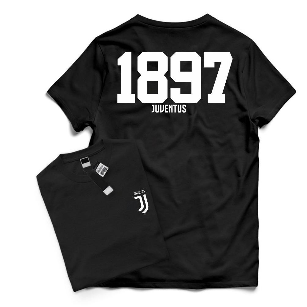 Terbaru T-Shirt Merchandise Distro Sepak Bola Juventus 1897 Bahan 24S