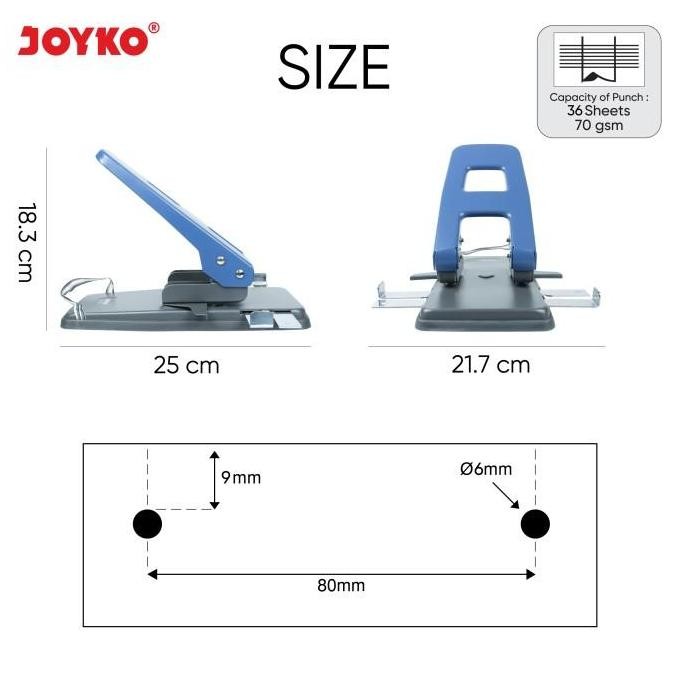 

Heavy Duty Punch Pembolong Kertas Joyko P95