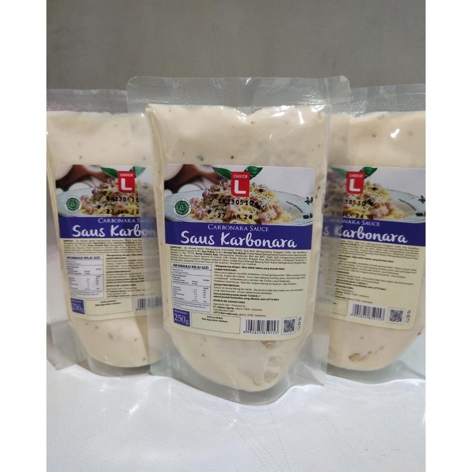 

Saus Spaghetti Pasta Daging Karbonara Carbonara Sauce 250 Gr Choice L