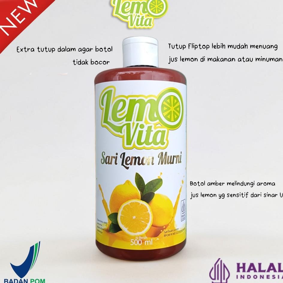 

Bpom Ml Lemovita Fresh Sari Lemon Jus Lemon Murni Jus Halal Alami