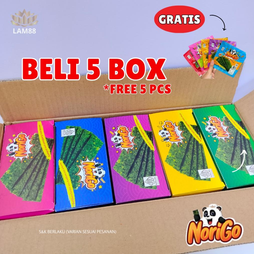 

Norigo Snack Rumput Laut Crispy | Norigo Dus Murah