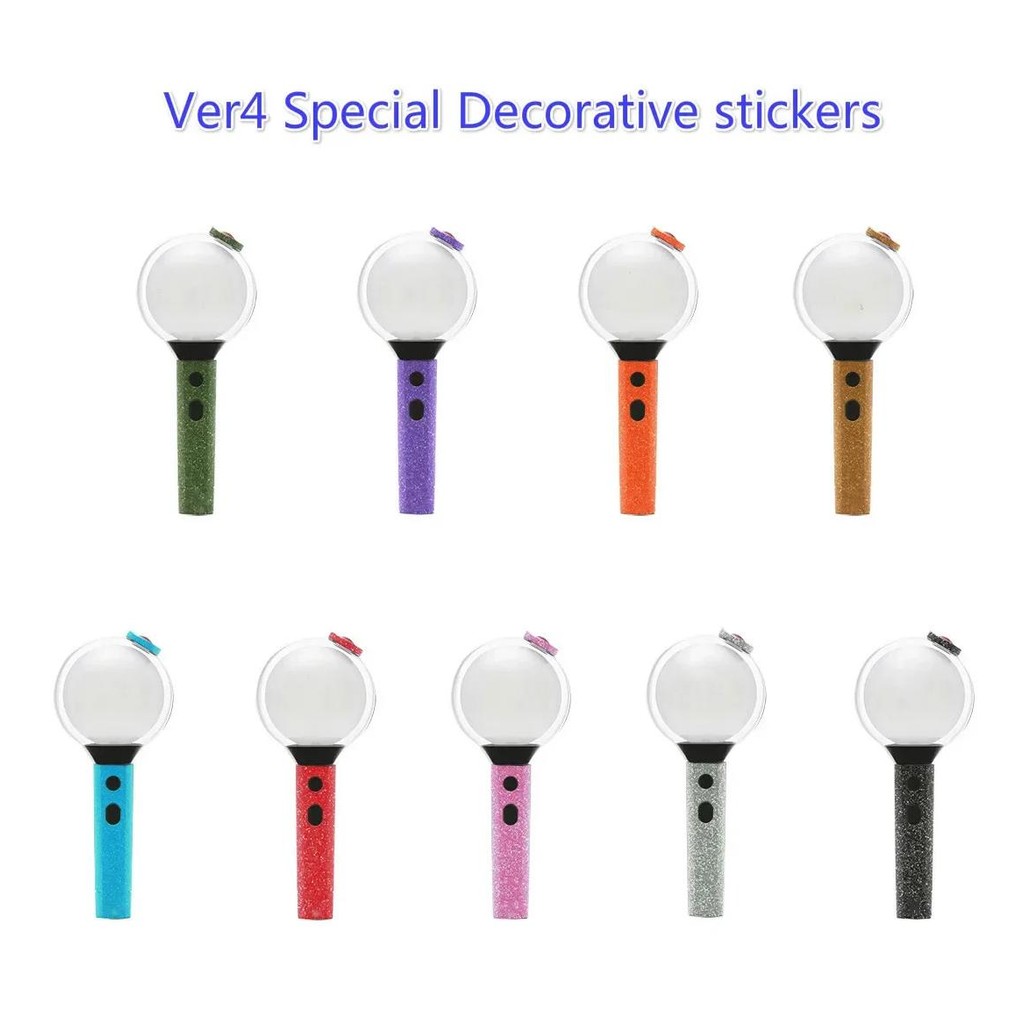 

1pcs Kpop Decorative Stickers for Decorate Bangtan boys VER3 4 VER Special Edition Light Stick Flash Frosted