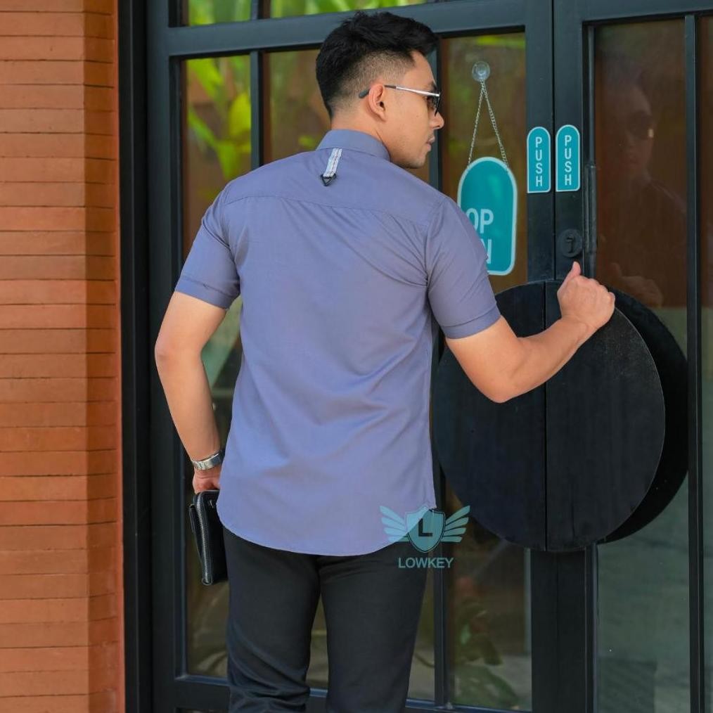 Kemeja Pria Slimfit Lowkey Premium Pd 48 | Hem Atasan Kemeja Baju Laki-Laki/Cowok Slimfit