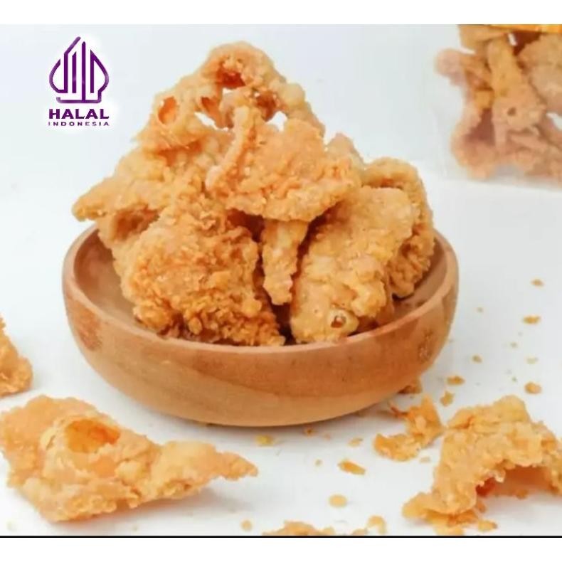 

Cemilan Kulit Ayam Krispi Gurih 250/500 Gram