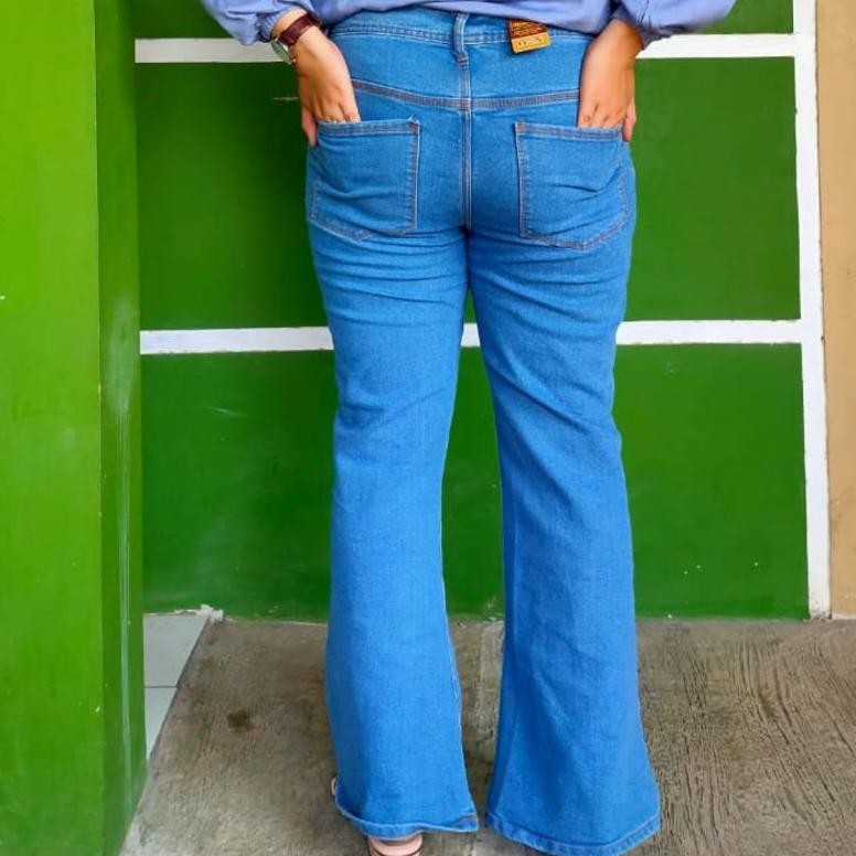 ad-77 fx-23 HW Cutbray Jeans Wanita Kekinian Jumbo Size 35-38 BB 70 80 90 Berkualitas Viral